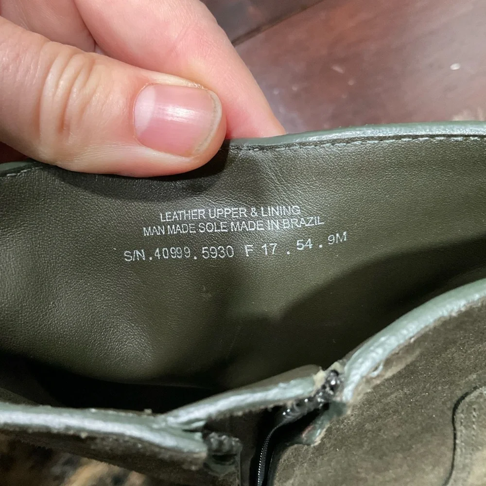 TORY BURCH OLIVE GREEN‎ SUEDE BOOTS